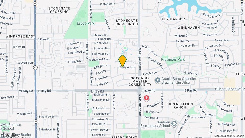 873 W Baylor Ln Map and Location Details