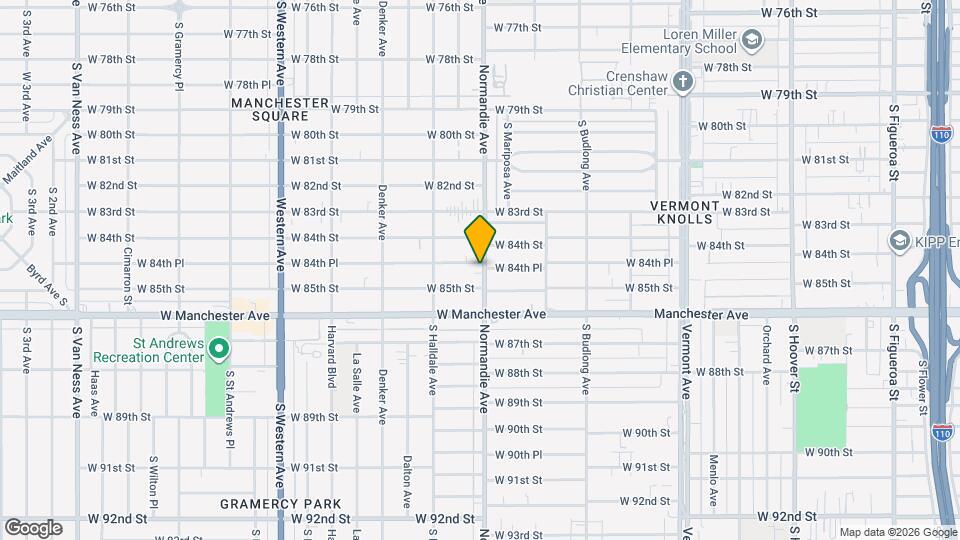 8451 Normandie Ave Mapa y Detalles de la Ubicación