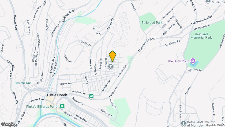 1624 Cedar St Map and Location Details