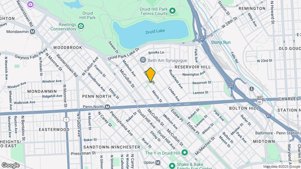 2342 Eutaw Pl Mapa y Detalles de la Ubicación