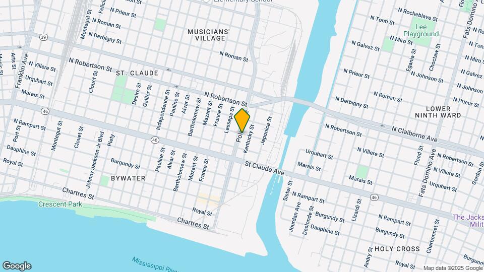 1235 Poland Ave Map and Location Details