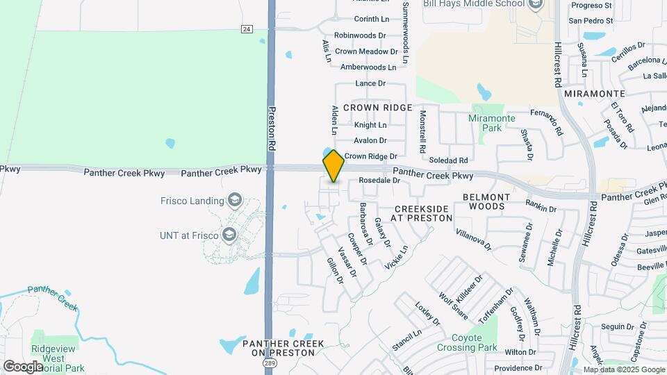 Camden Panther Creek Mapa y Detalles de la Ubicación