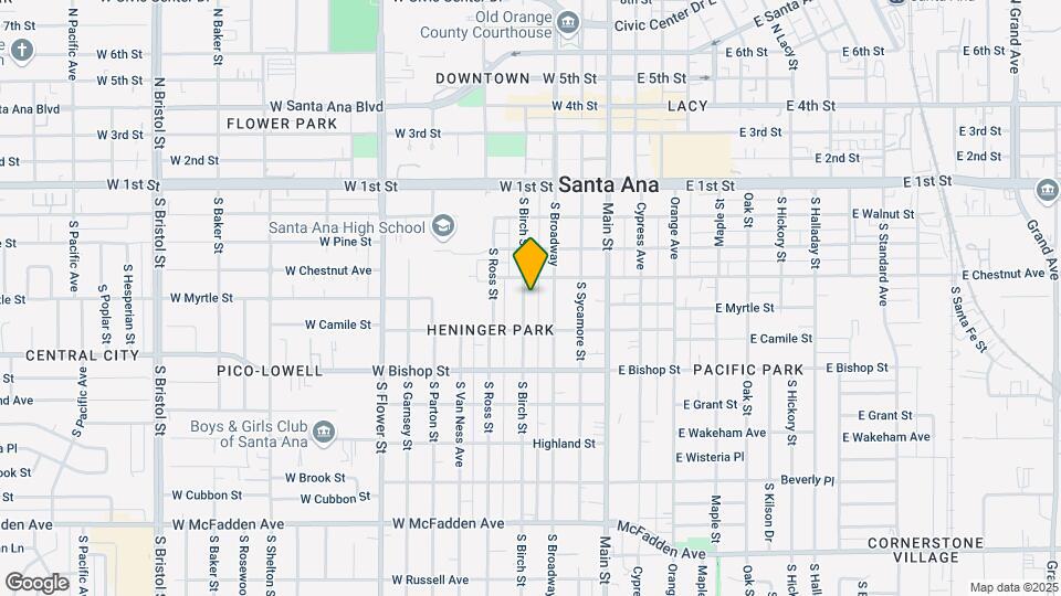 415 S Birch St Map and Location Details
