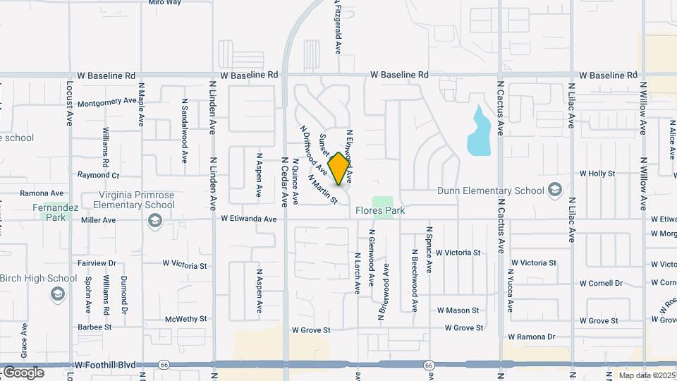 890 N Driftwood Ave Map and Location Details