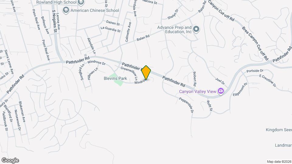 19612 Windrose Dr Map and Location Details