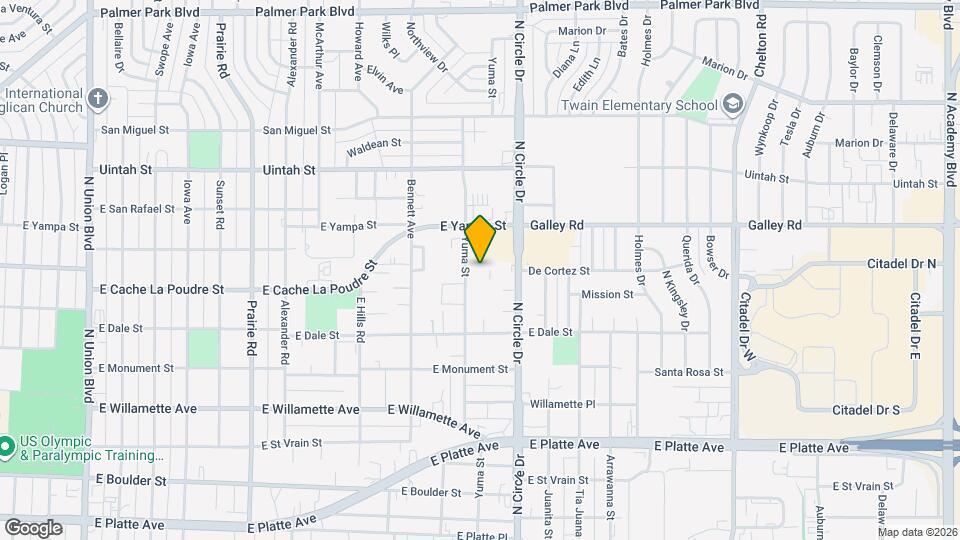 903 Yuma St Map and Location Details