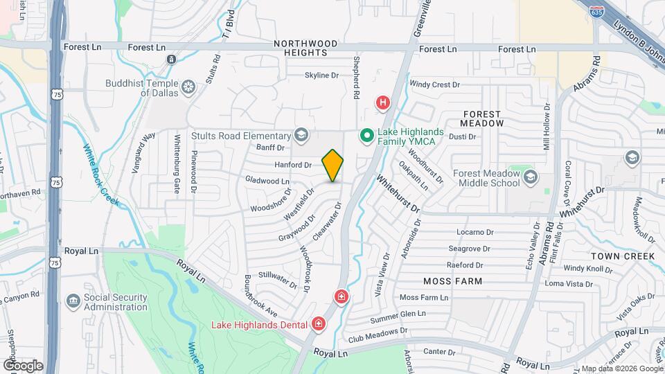 8734 Westfield Dr Map and Location Details