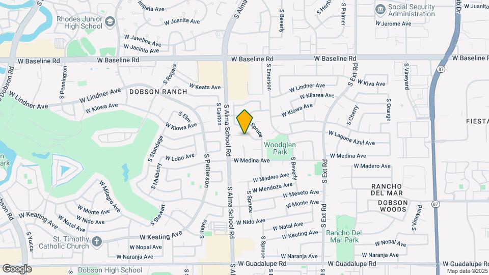 1123 W Los Lagos Vista Cir Map and Location Details