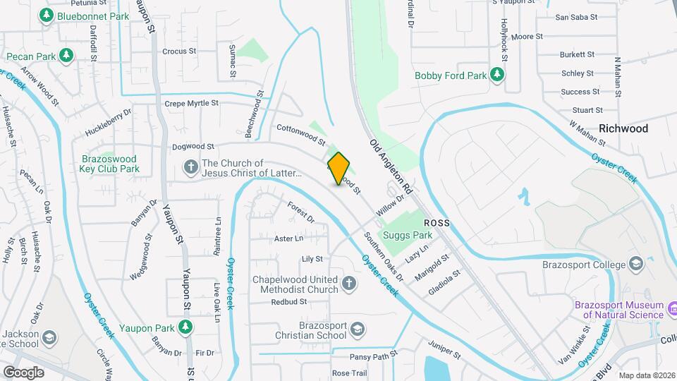 416 Southern Oaks Dr Map and Location Details
