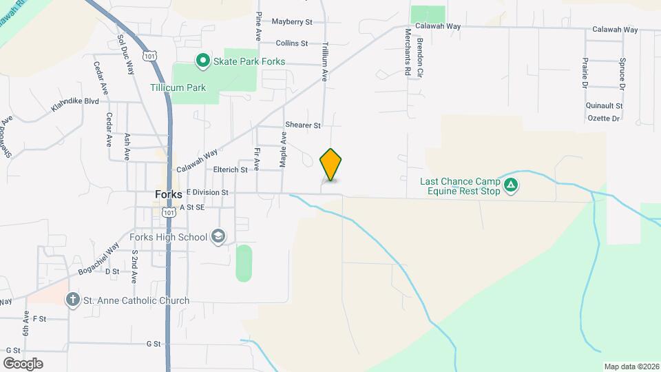 821 E Division St Map and Location Details