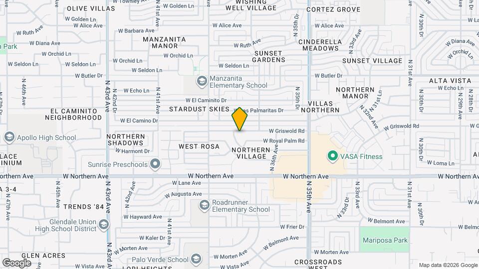 3737 W Griswold Rd Map and Location Details