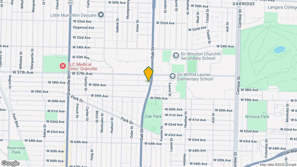 7351-7359 Oak St Map and Location Details