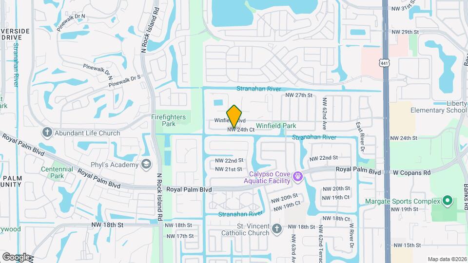 6620 NW 24th Ct Map and Location Details