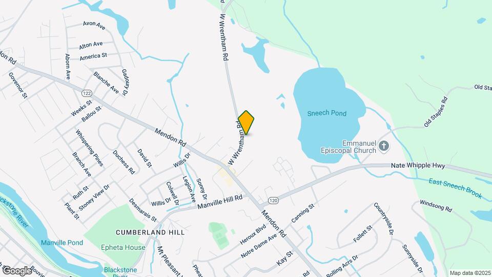 25 W Wrentham Rd Map and Location Details