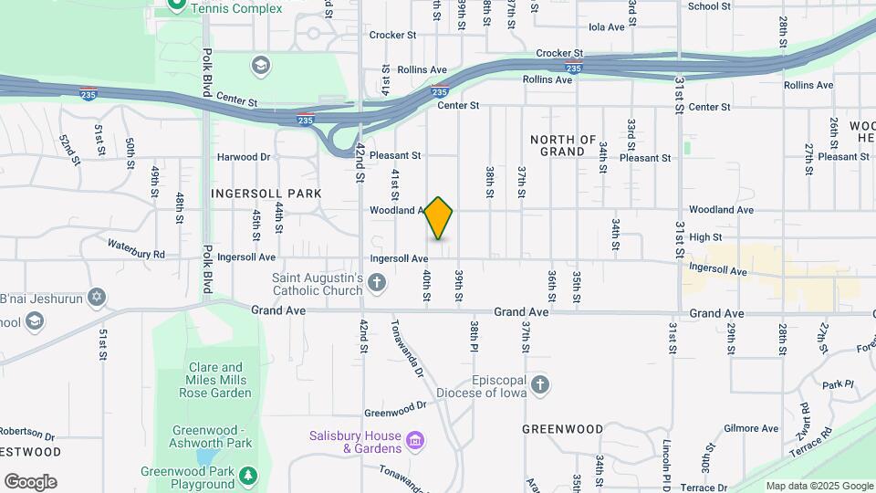 3921 Ingersoll Ave Mapa y Detalles de la Ubicación