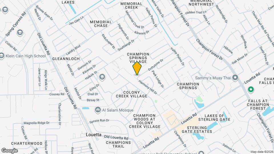 17322 Harmony Hill Dr Map and Location Details