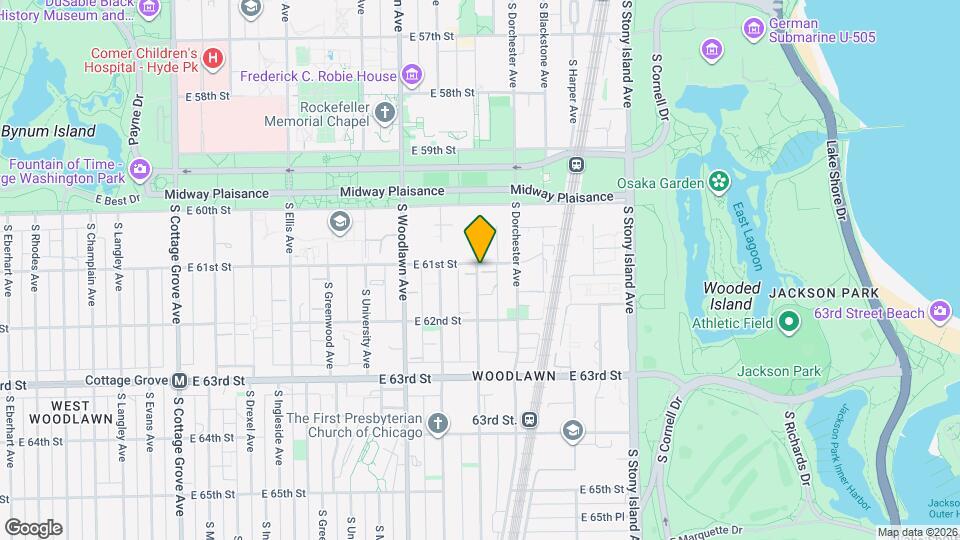 6103 S Kenwood Ave Map and Location Details