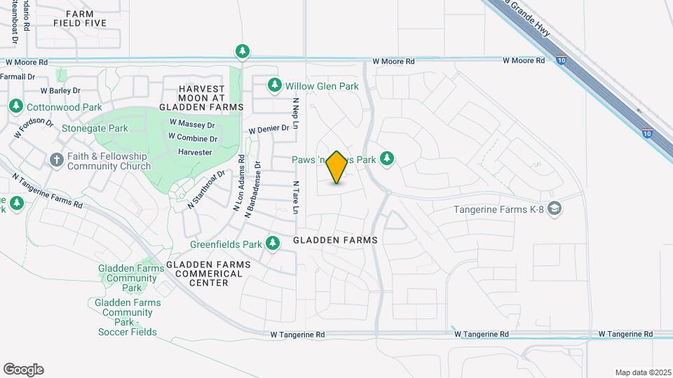10918 W Yates Ln Map and Location Details