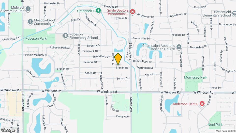 1919 Blackthorn Dr Map and Location Details