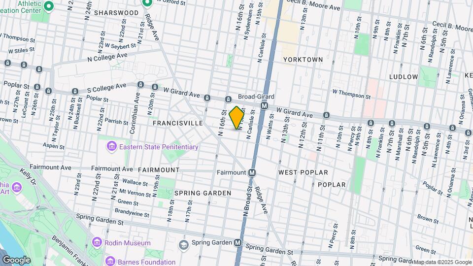 848 N 15th St Map and Location Details