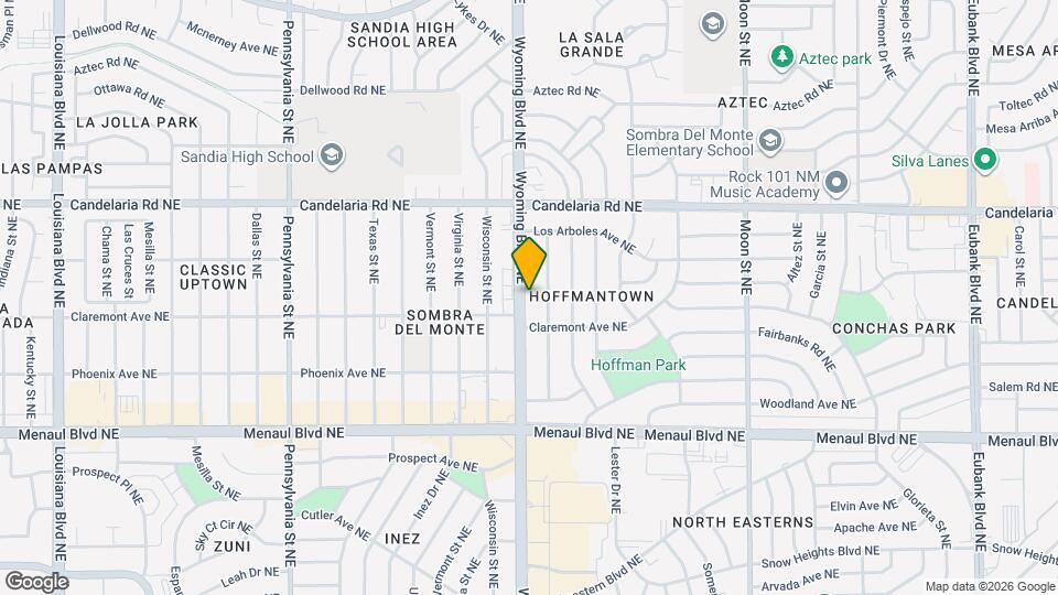 2518 Wyoming Blvd NE Map and Location Details