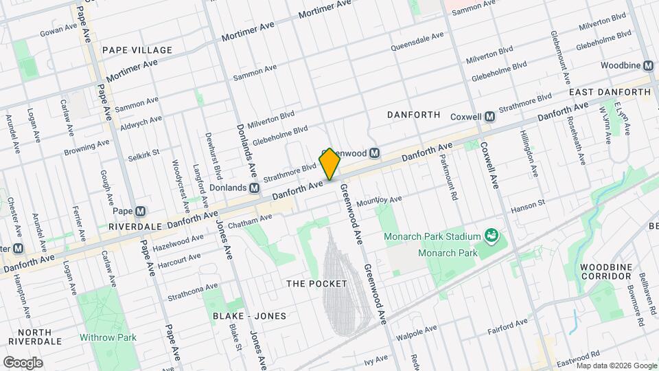 1169 Danforth Ave, Unit 29 Map and Location Details