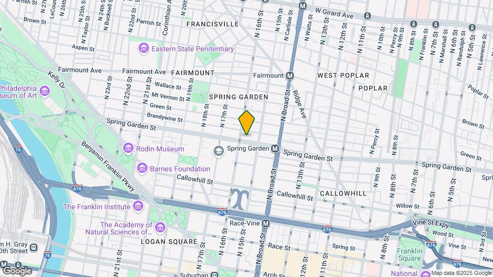 1533 Spring Garden St Map and Location Details