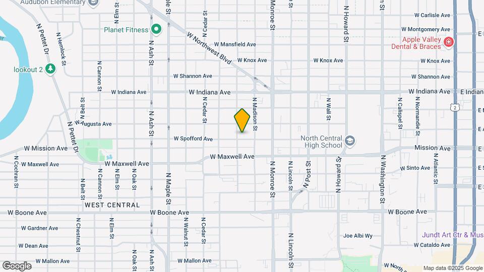 1124 W Spofford Ave Map and Location Details