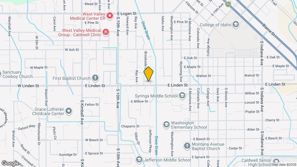 815 E Linden St Map and Location Details