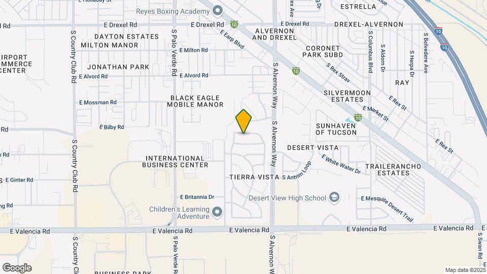 6116 S Earp Wash Ln Map and Location Details