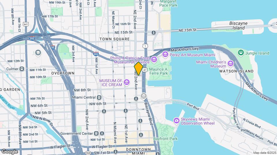 900 Biscayne Blvd, Unit 3107 Mapa y Detalles de la Ubicación