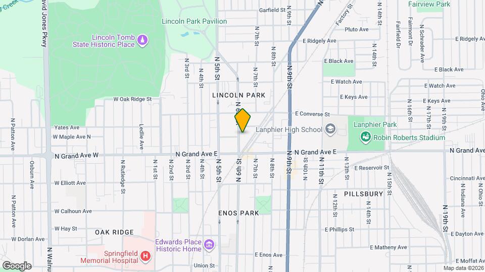 1234 N 6th St Map and Location Details