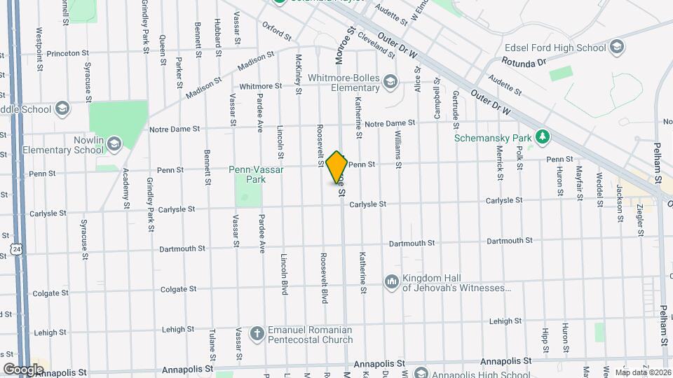 3620 Monroe St Mapa y Detalles de la Ubicación