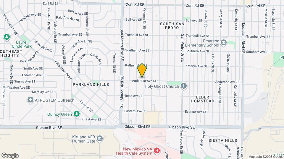 1037 Palomas Dr SE Map and Location Details