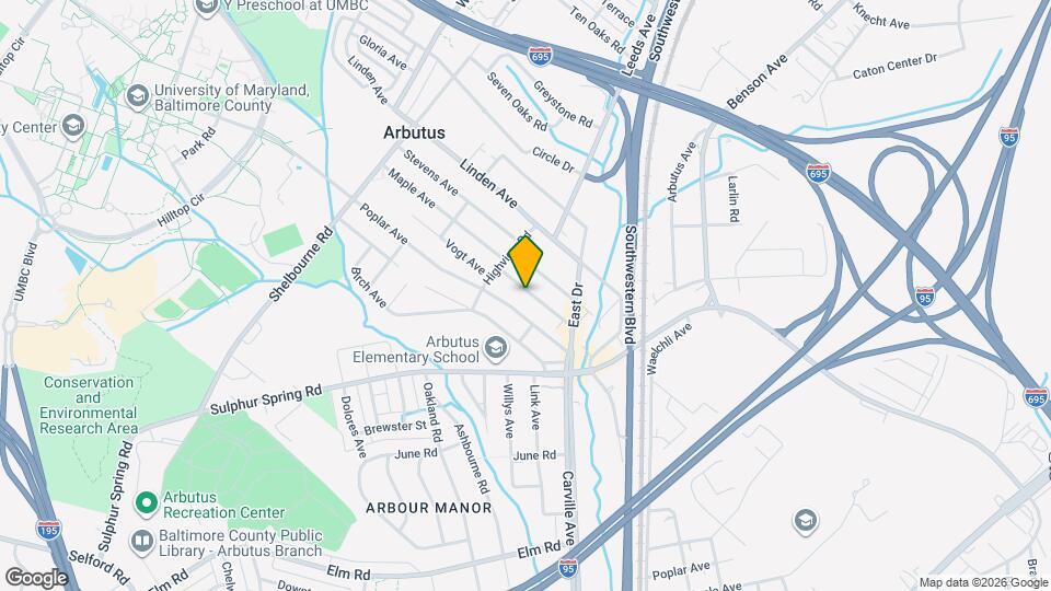 1317 Maple Ave Map and Location Details