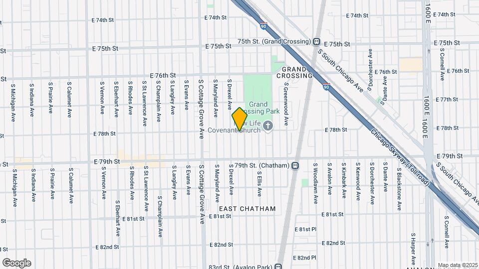 917 E 78th St Map and Location Details