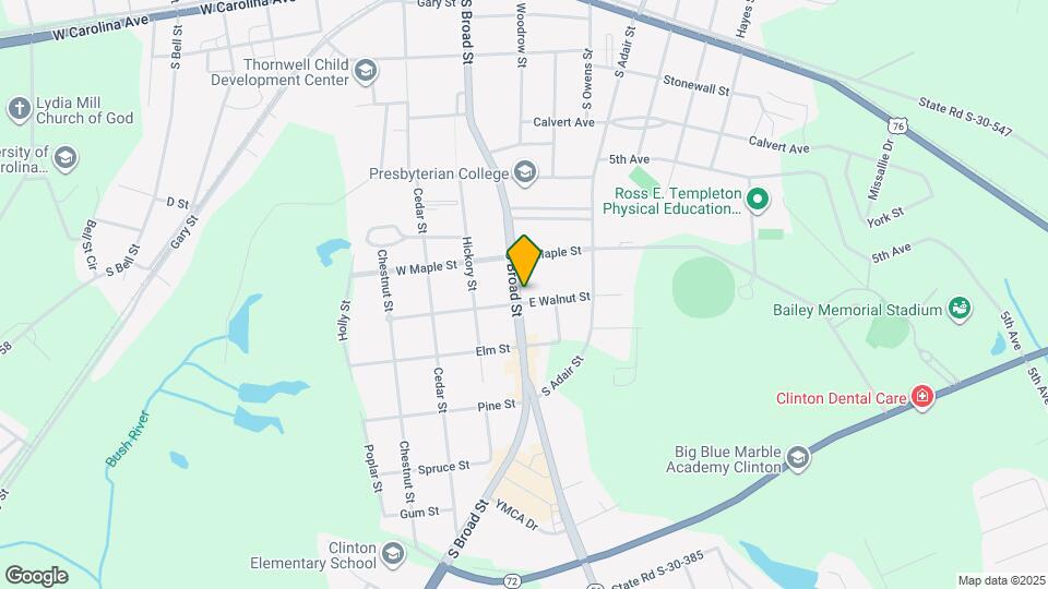 611 S Broad St Map and Location Details