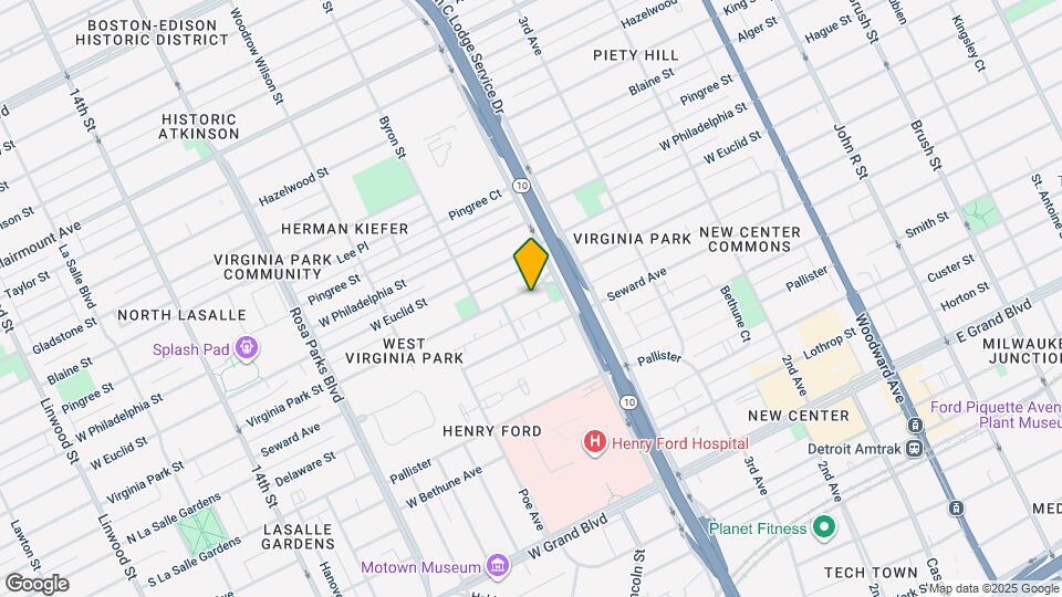 1157 Virginia Park St Map and Location Details