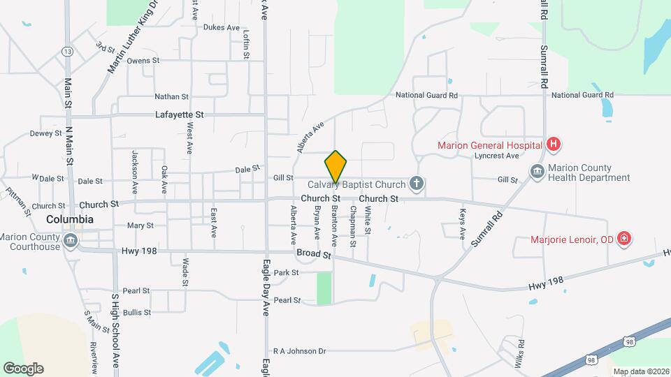 804 Branton Ave Map and Location Details