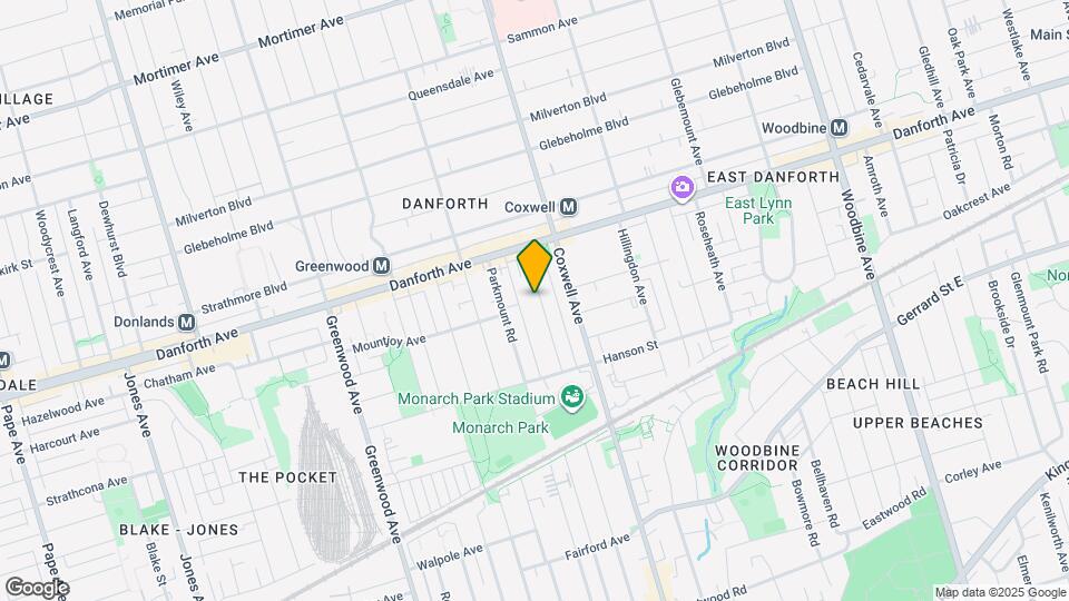 686 Rhodes Ave Map and Location Details