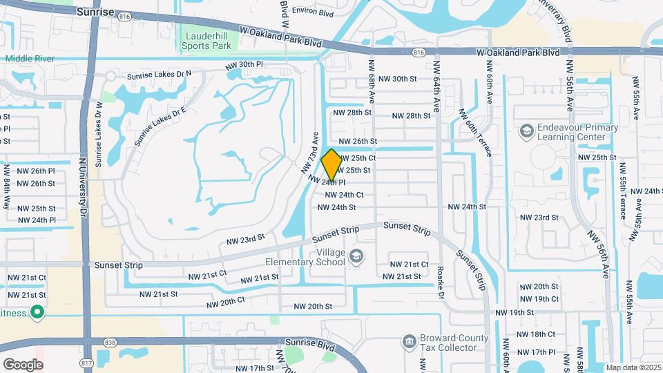 7170 NW 24th Pl Map and Location Details