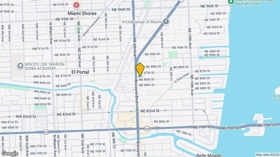 625 NE 86th St Mapa y Detalles de la Ubicación