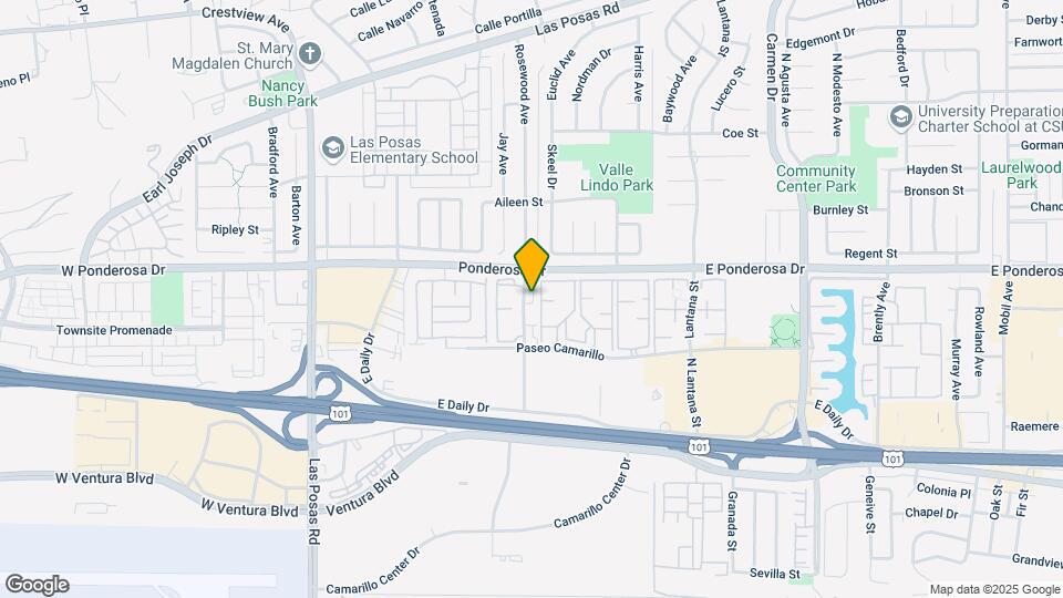676 Rosewood Ave Map and Location Details