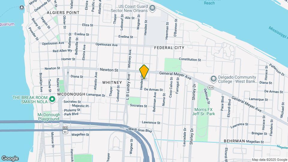 1102 Hendee St Map and Location Details
