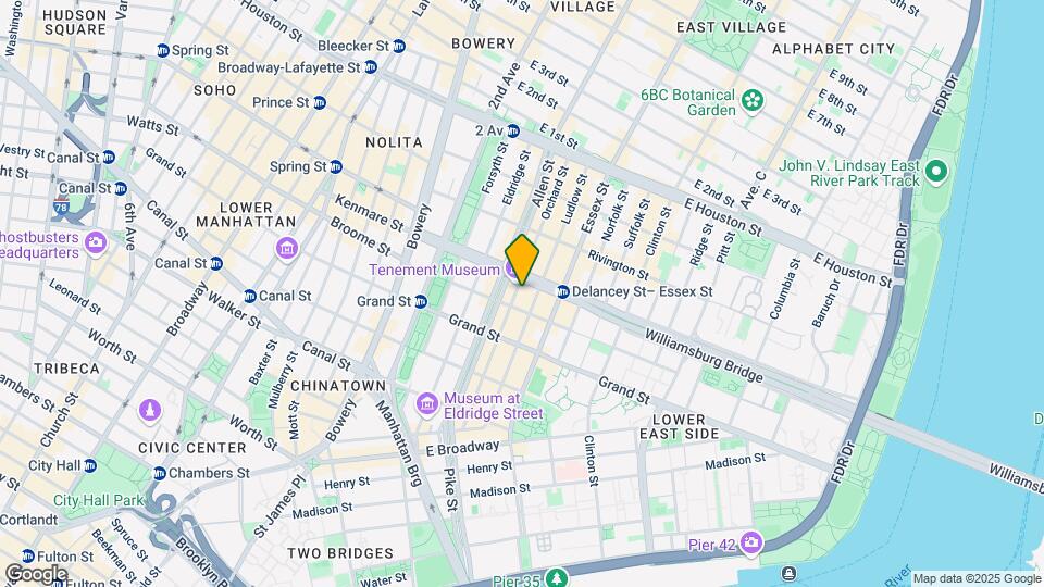 96 Orchard St Mapa y Detalles de la Ubicación