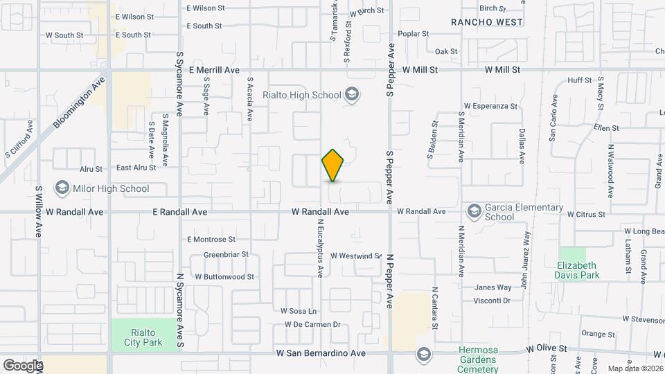 835 S Tamarisk Ave Mapa y Detalles de la Ubicación