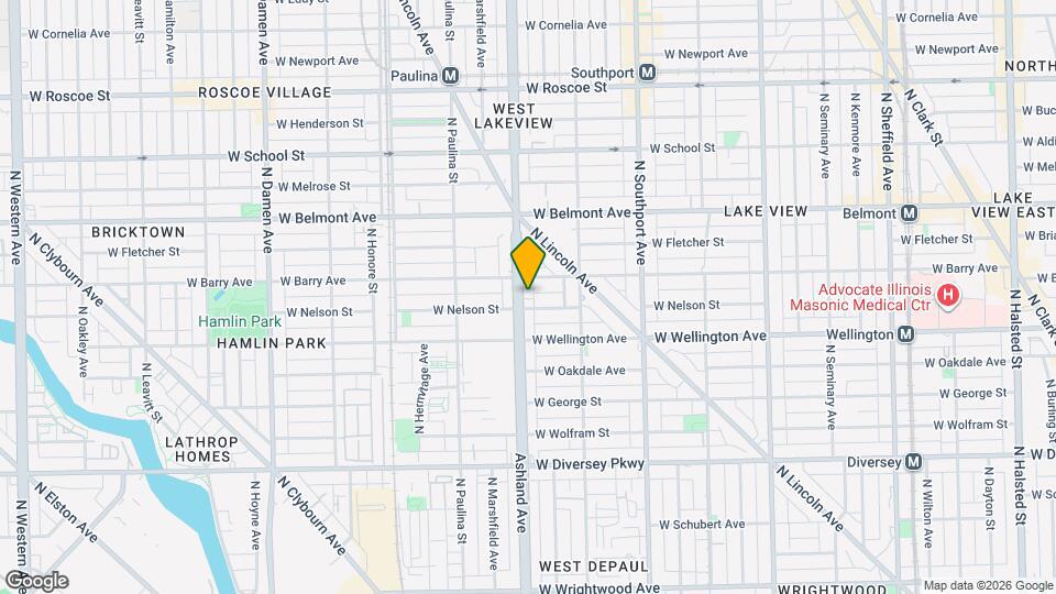 3043 N Ashland Ave Mapa y Detalles de la Ubicación