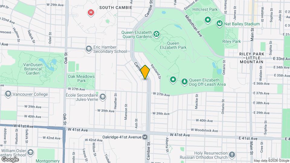 5189 Cambie St. Map and Location Details