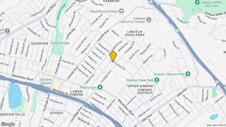 2725 Carmel St Map and Location Details