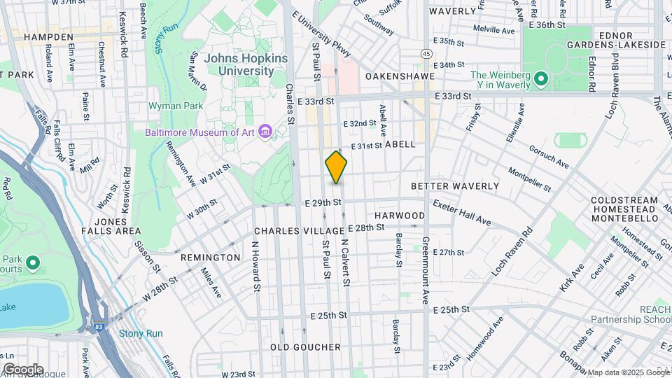 2908 N Calvert St Mapa y Detalles de la Ubicación